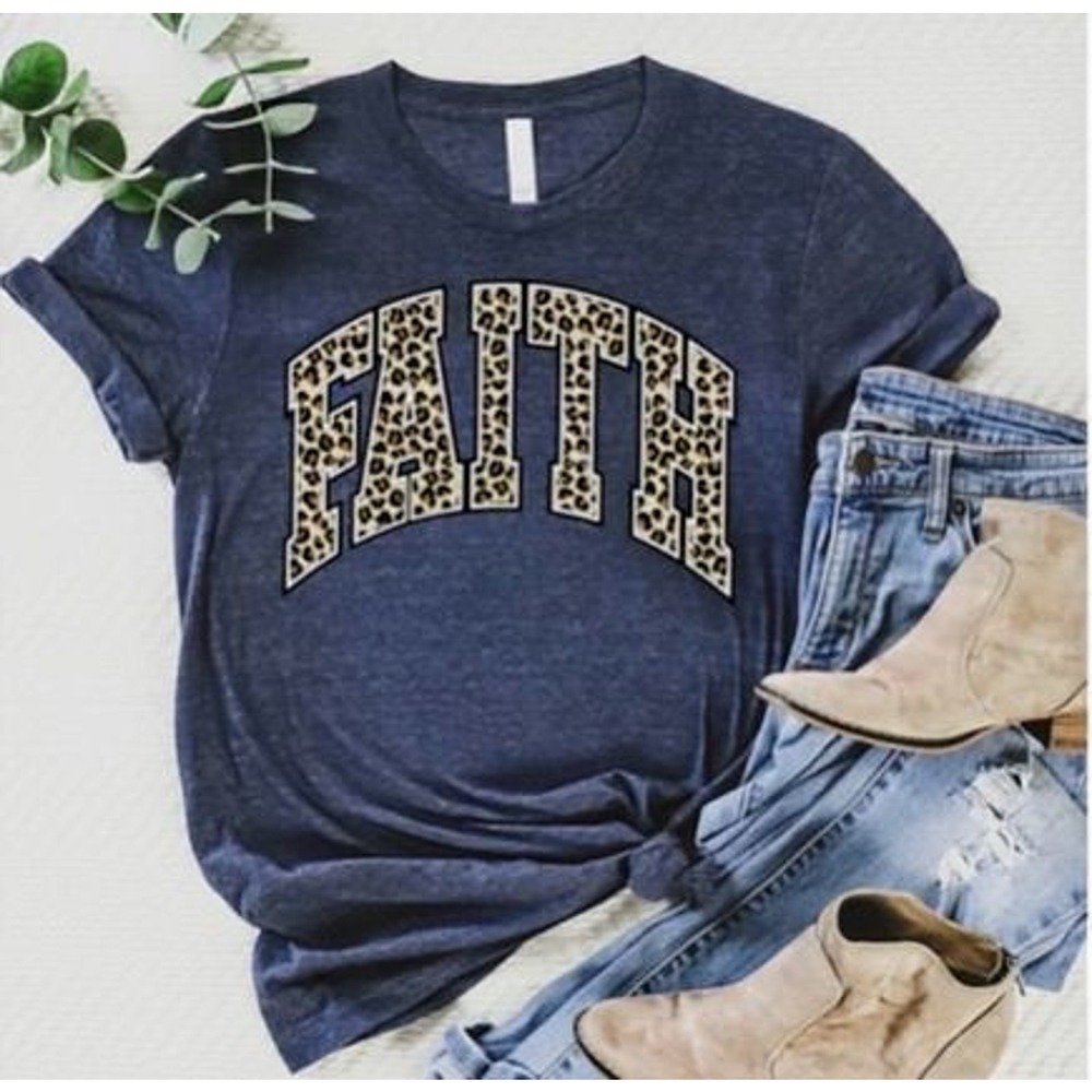 Faith Leopard Short Sleeve Tee